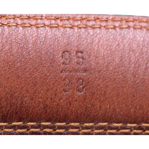 Cole Haan BLACK GENUINE LEATHER 1 1/8"Wd CASUAL DRESS MEN'S BELT Sz 38/95 (t21 - Picture 9 of 15